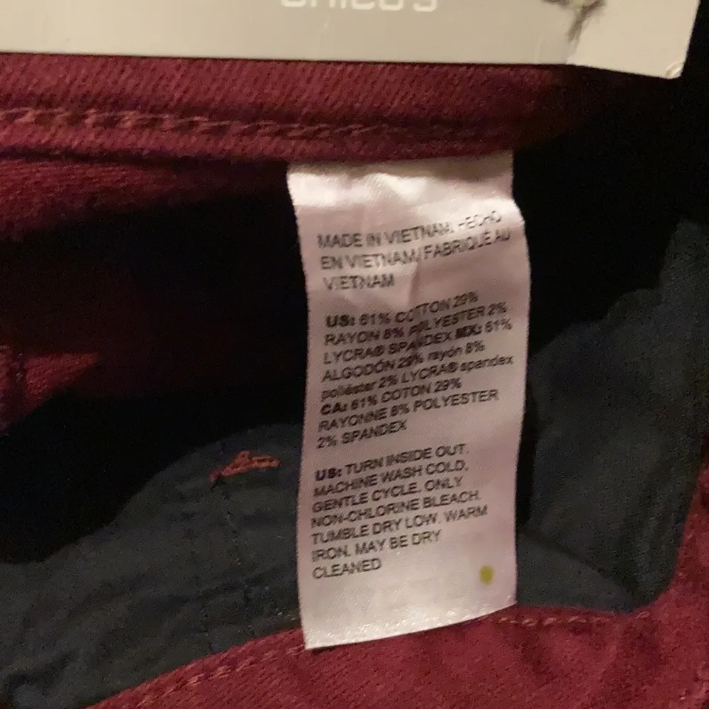 CHICO’S Ankle Jeans Women’s Size 2 So Slimming Super Soft Girlfriend Ankle Jeans - Image 3