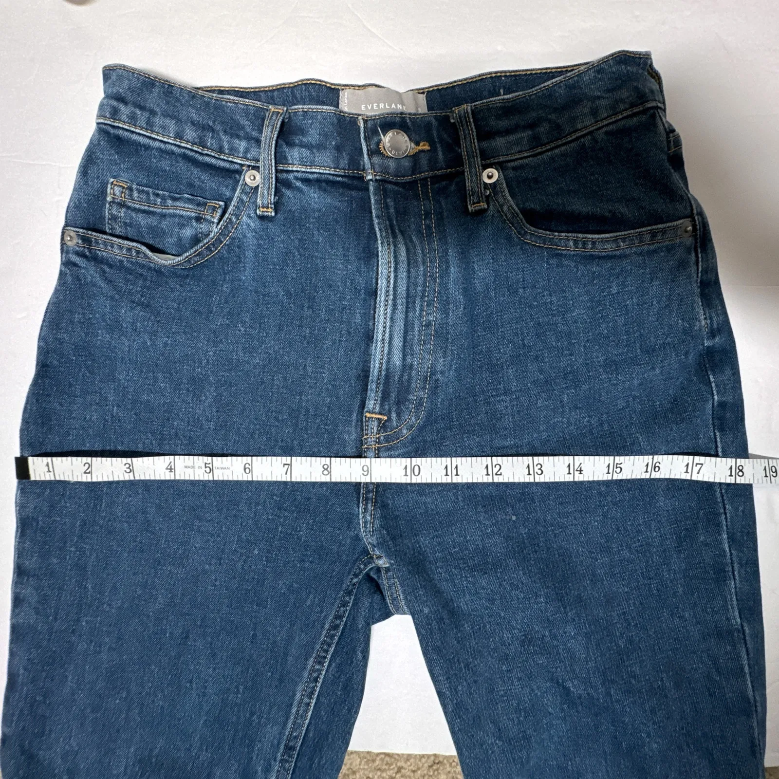 Everlane The Original Cheeky Jean Blue Cropped High Rise 26 - Image 9