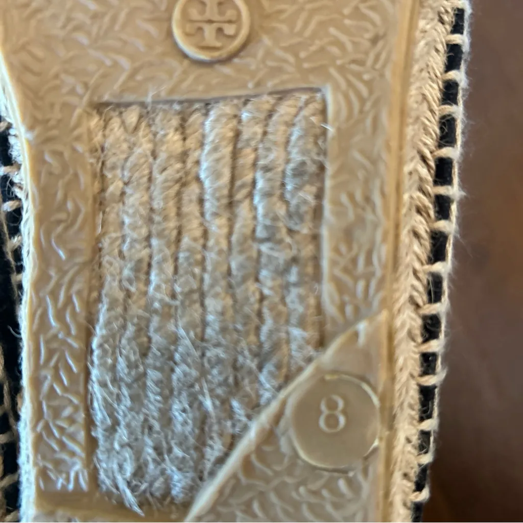 Tory Burch Blue Espadrilles Crown and Anchor Size 8 - Image 6