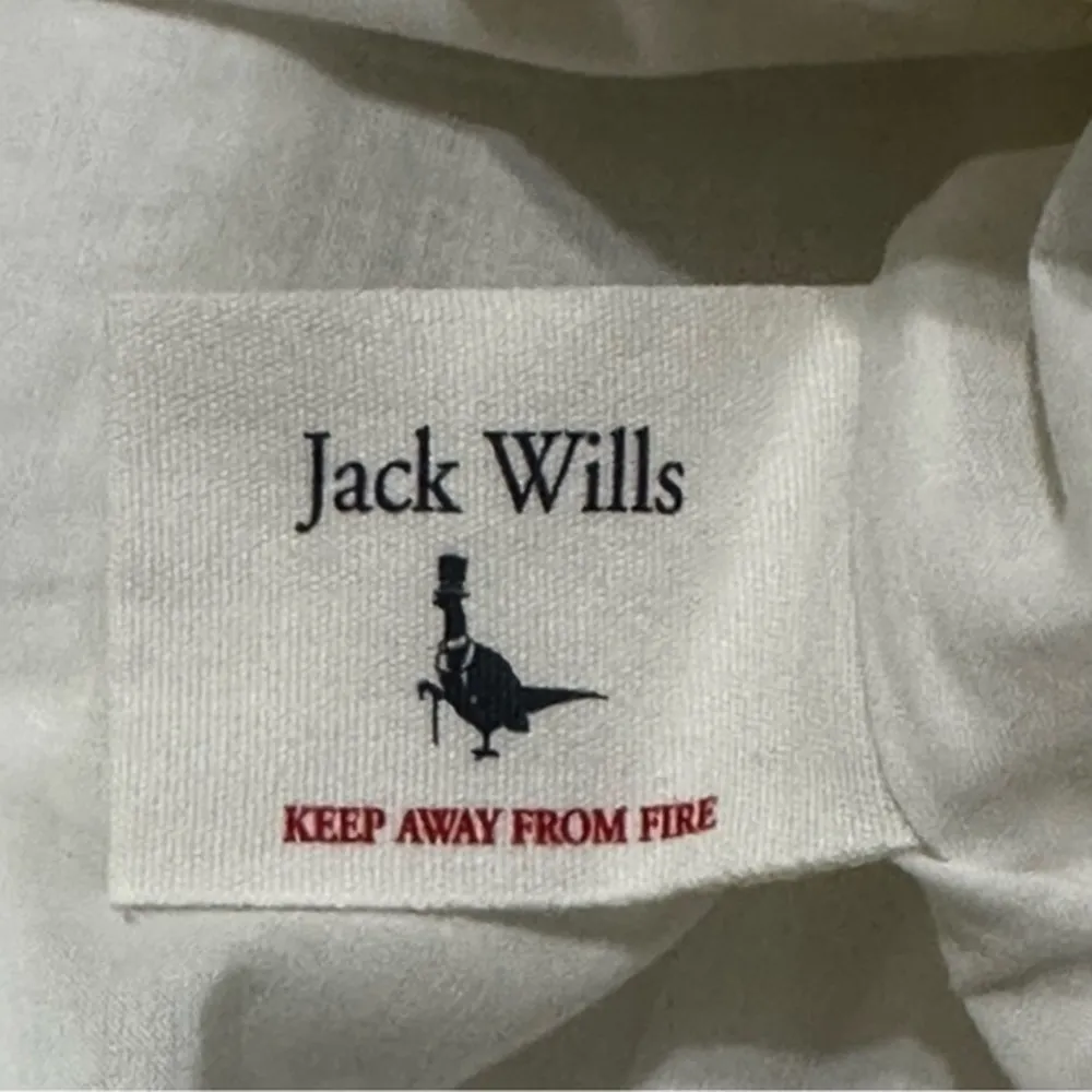 Jack Wills Women’s Size 2 White Floral Jacquard V-Neck Tank Fit Flare Dress - Image 6