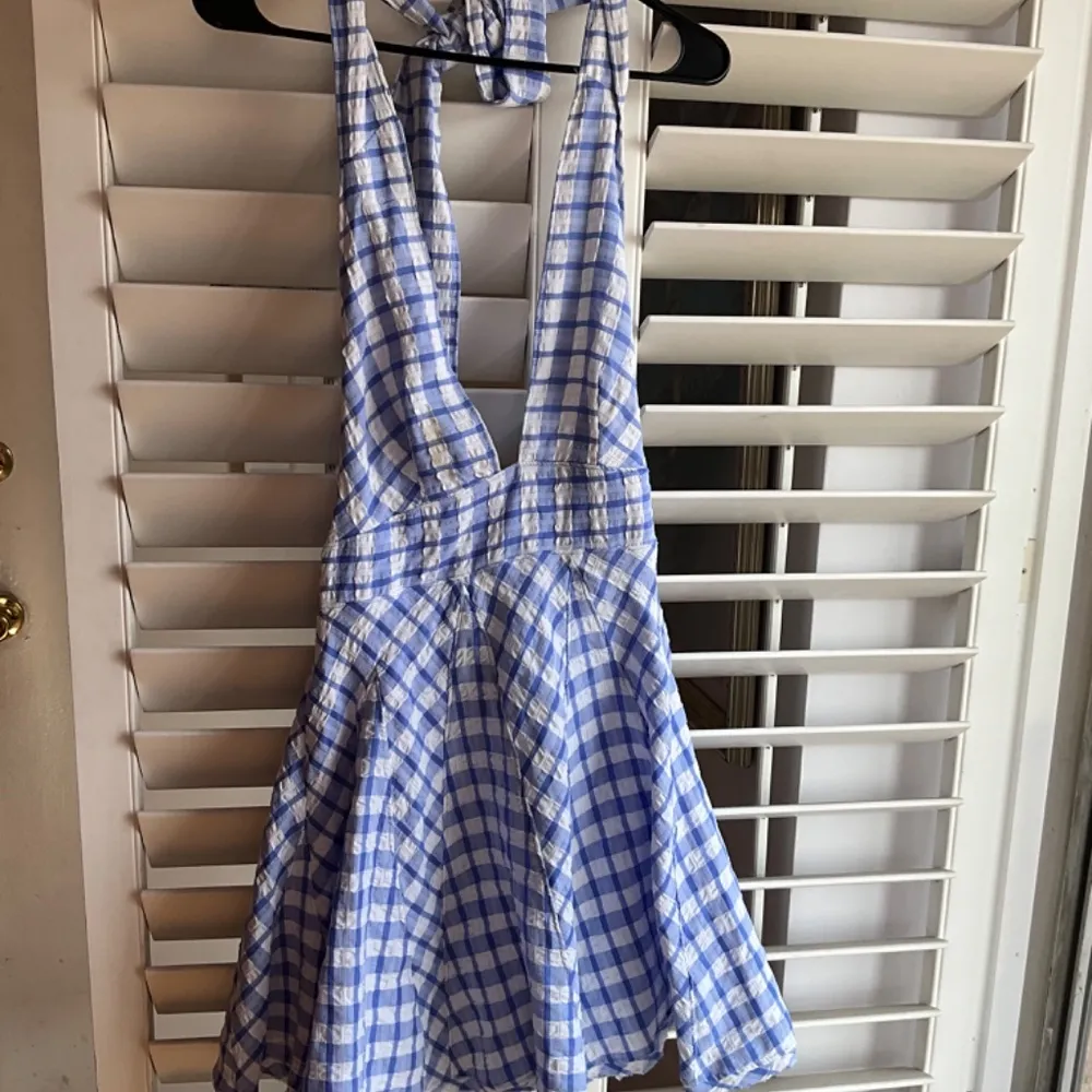 FREE PEOPLE HALTER TOP BLUE DRESS - Image 3