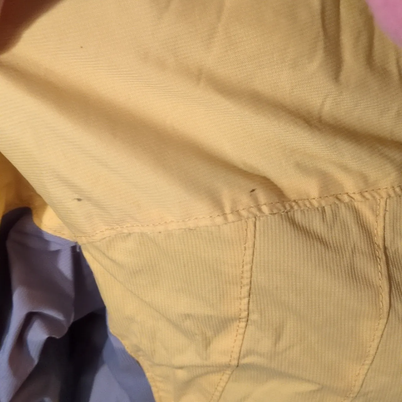 Columbia Yellow And Gray Rain Jacket Size Small - Image 2