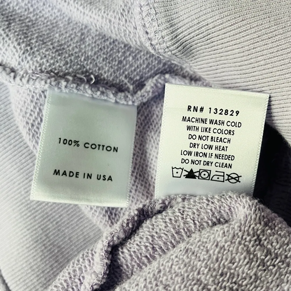 Revolve Brand Six Three Seven Oversized Sweatshirt and Sweat Shorts Set Small - Image 11