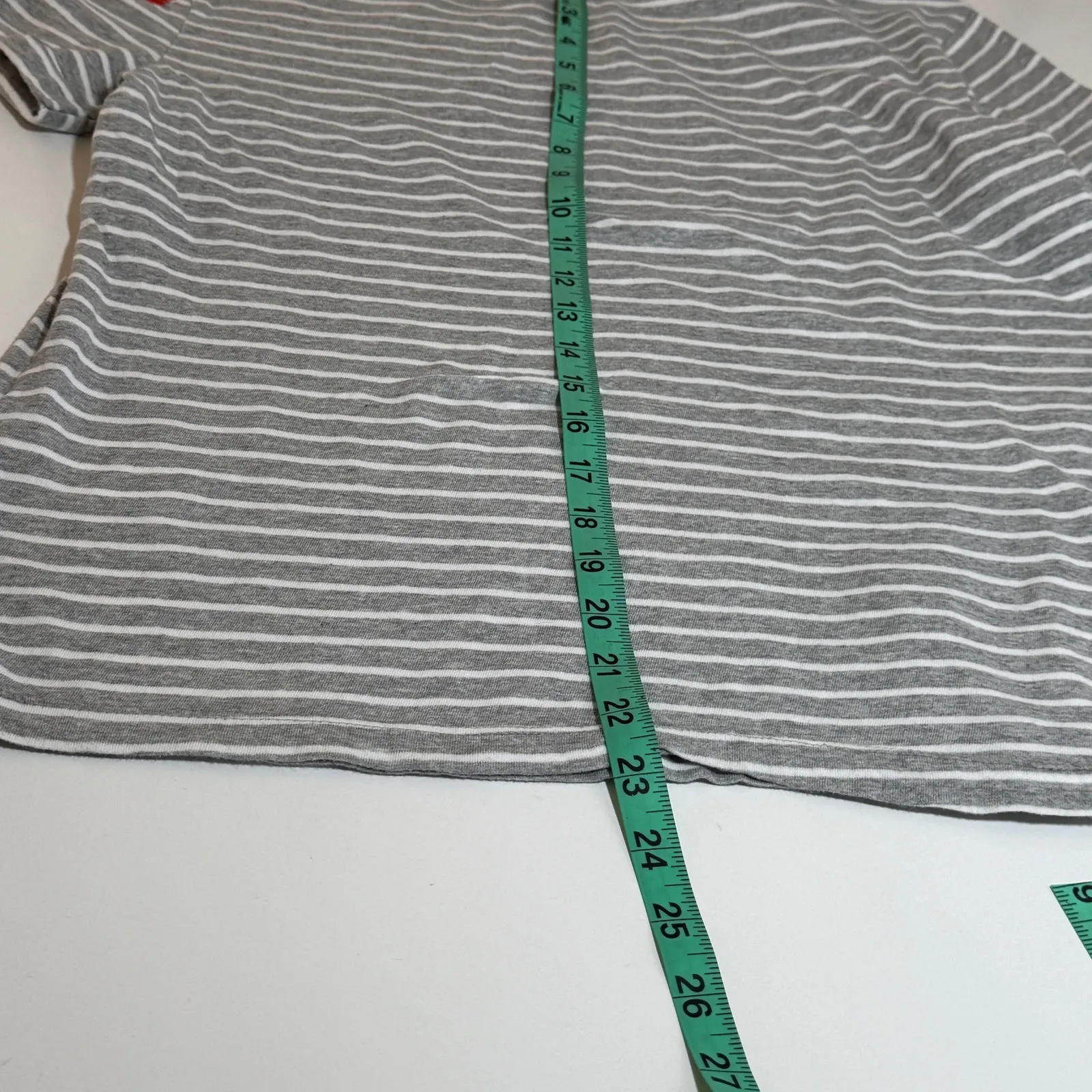 Anthropologie Striped Embroidered Sequin Floral Flower T-Shirt Size‎ Sm - Image 7