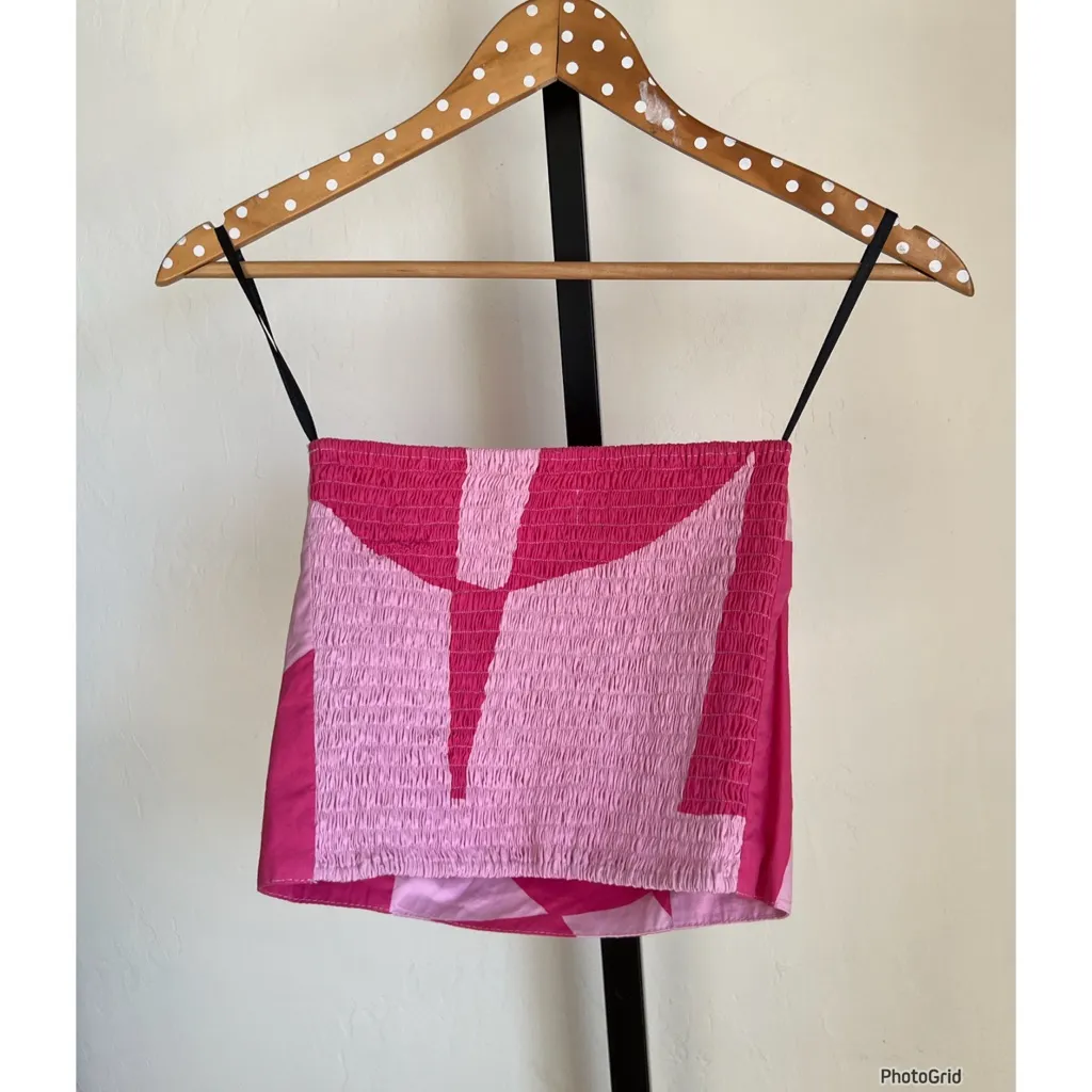 Revolve S/W/F Pink Strapless Top Small NEW - Image 3