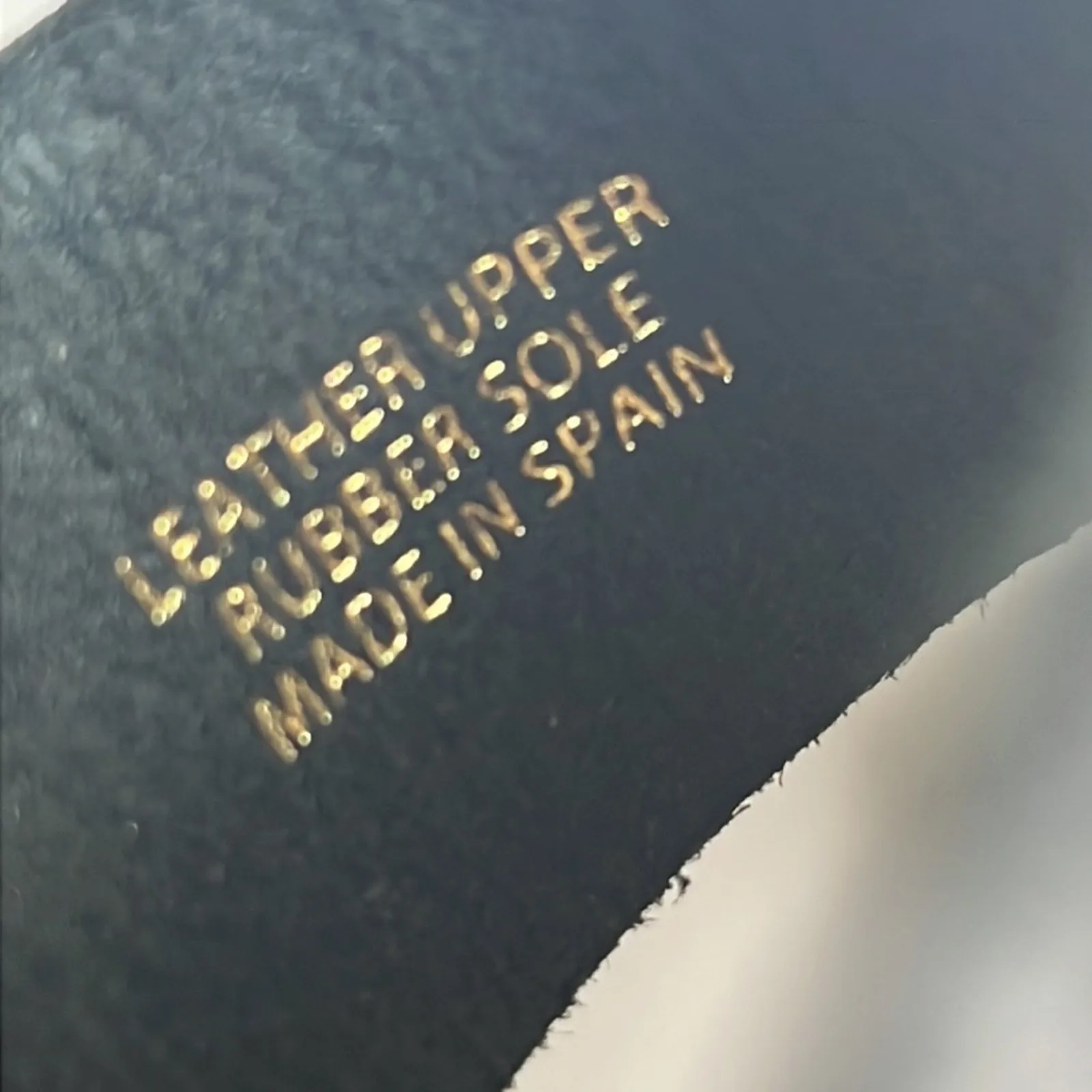 Maypol Women's Genuine Leather Upper Black Gold Studded Heeled Wedge Sz 39 - Image 15