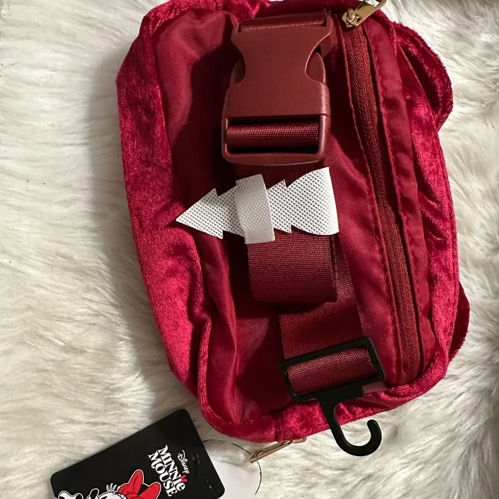 Bioworld Red and Gold Mini Bag with Decorative Bow - Image 2