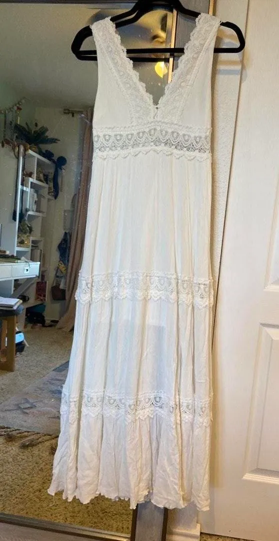 Altar'd State Long White Dress - Image 2