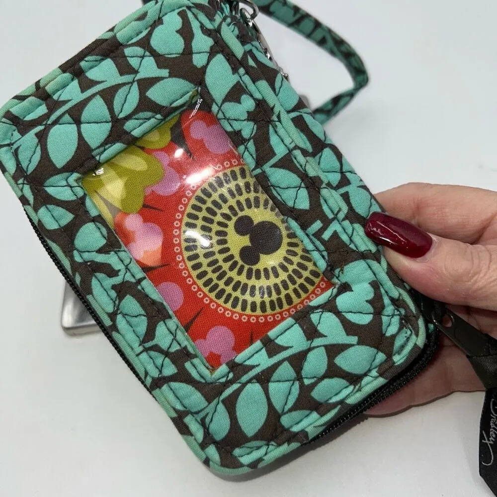 Disney Parks Vera Bradley ID Wallet Wristlet Shower Vines Mickey Silhouette - Image 7