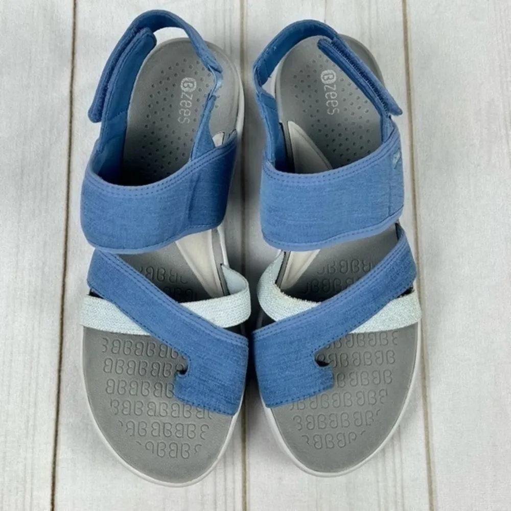 Bzees Carnival Washable Sandal blue size 10 - Image 2