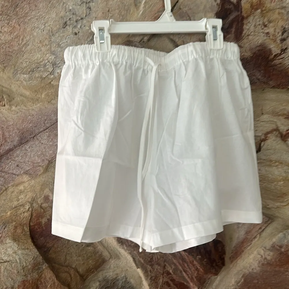 Commense Drawstring Split Casual Shorts Set size L White Size L - Image 5