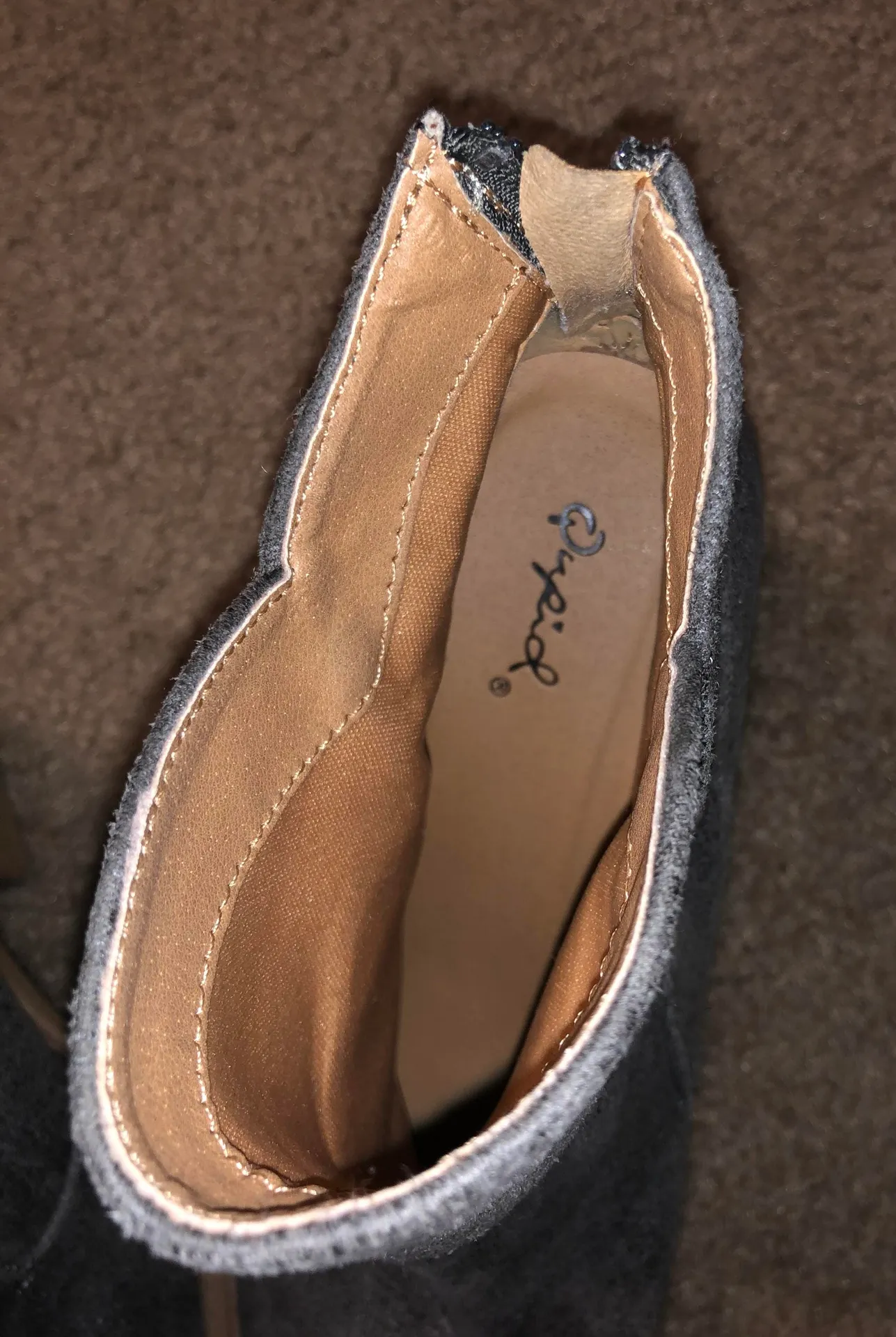 Bootie Heals Gray Size 7.5 - Image 3