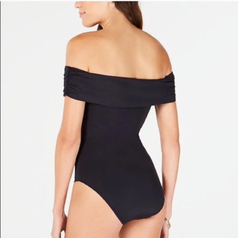 Trina Turk Twist One Piece Swimsuit Off Shoulder - Image 8