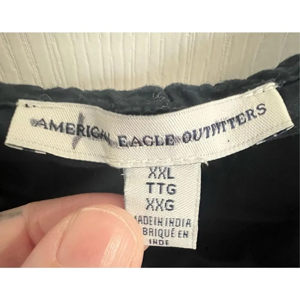 American Eagle  Floral Pattern Spaghetti Strap Flowy Blouse - Image 3