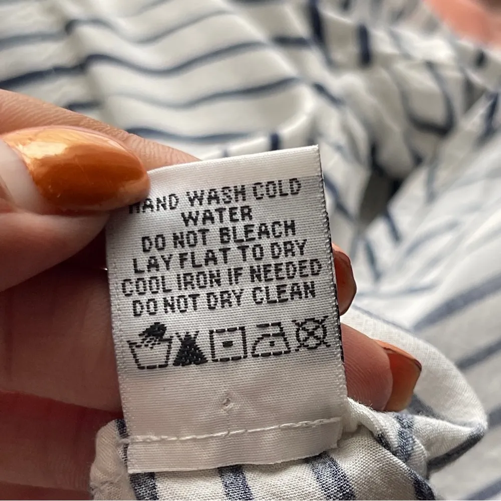 VELVET HEART | Striped Split Hem Button Down Top Sz M - Image 93