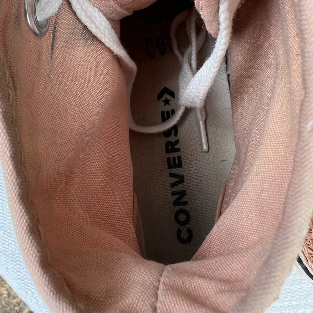 Converse Women All Star Lift Hi Sneakers Vachetta Beige Size 9 - Image 6
