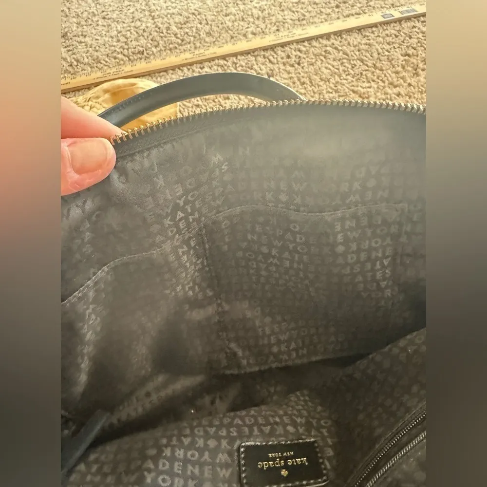 Kate Spade Handle Bag, Black‎ White Polka Dot - Image 9