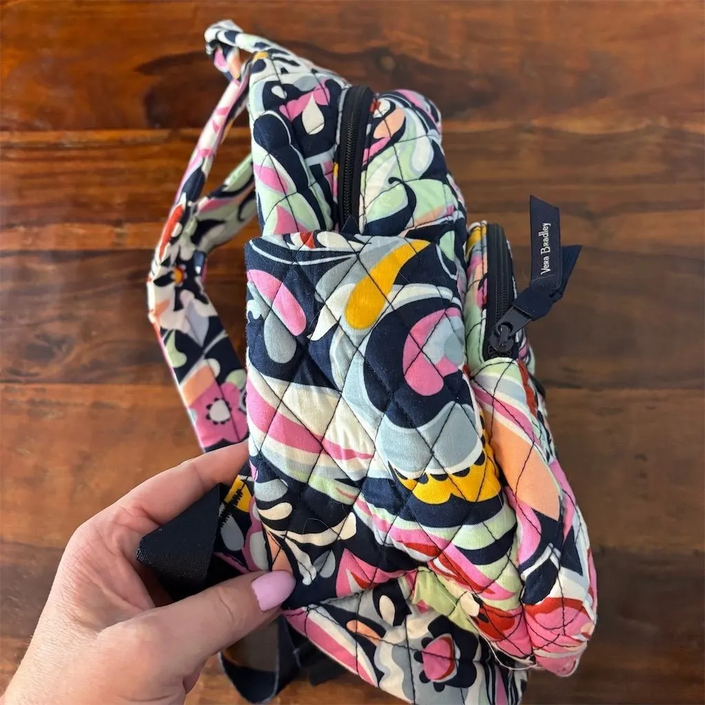 Vera Bradley Women's Compact Backpack Mod Paisley‎ Multicolor - Image 9