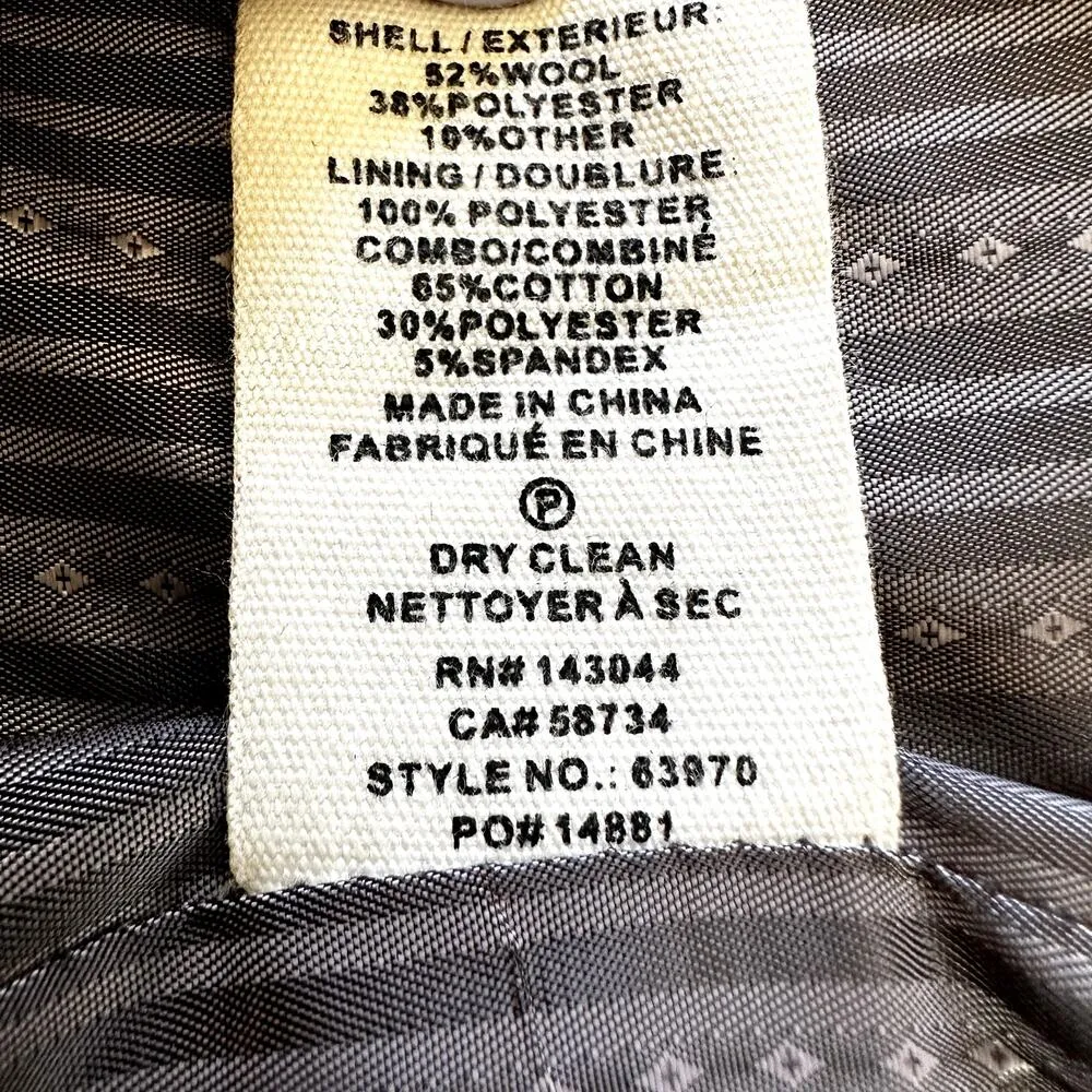 Avec Les Filles Wool Overcoat Peak Lapel Collar Pockets Maxi Pleated Gray XS - Image 4