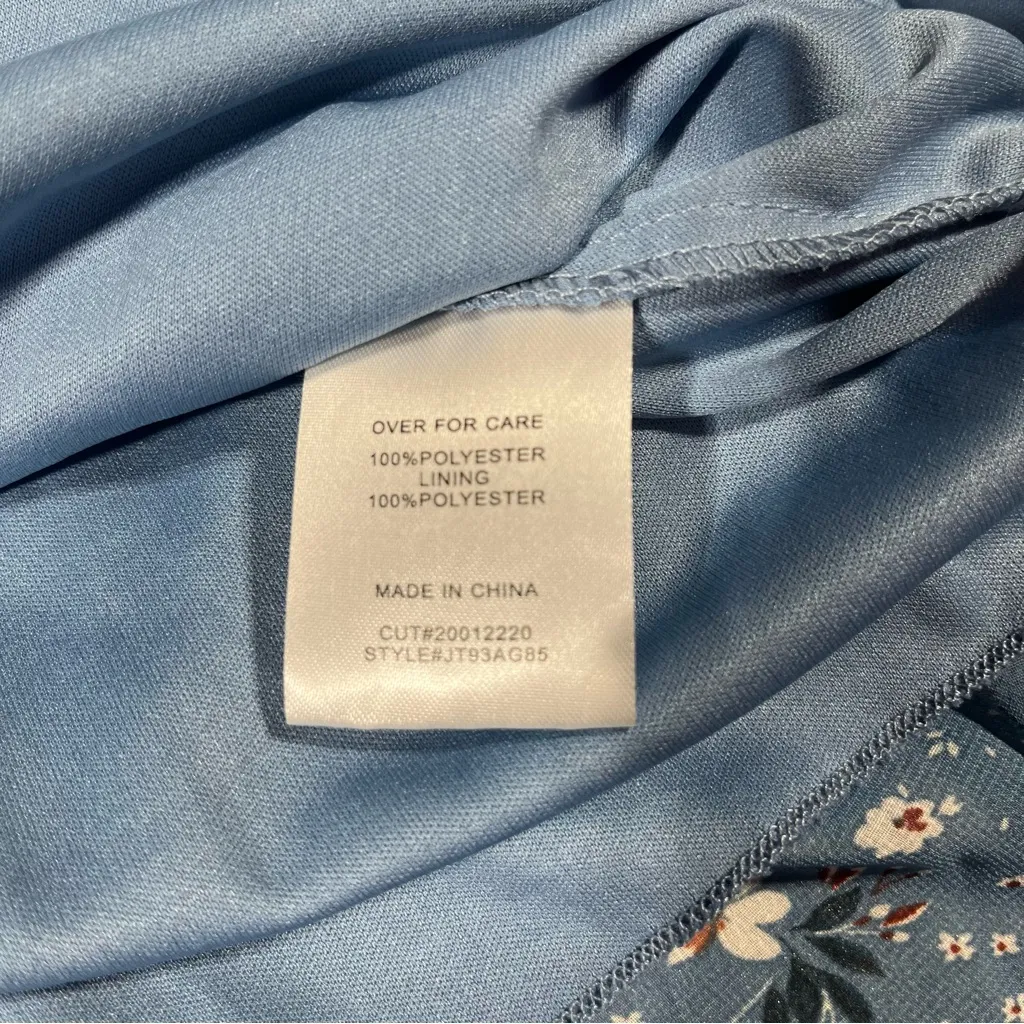 B. Smart Blue Floral Dress - Image 3