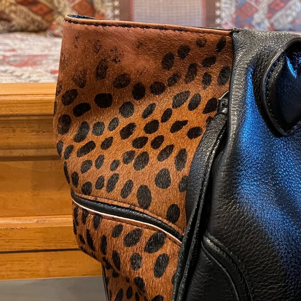 Chelsea Novelty Tote Bag - Honey Cheetah Calf Hair - Image 6