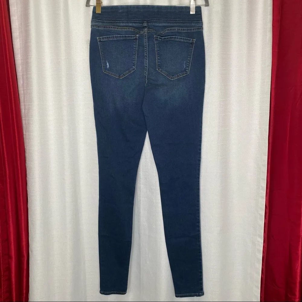 Old Navy Distressed Blue Denim Rockstar Jeggings Size 6 Tall 🆕 - Image 10