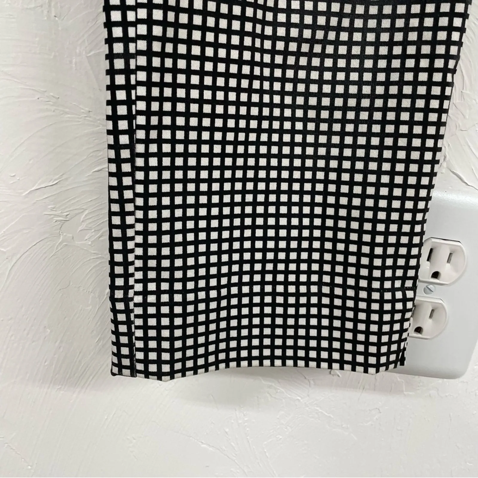 Chicos So Slimming Black & White Plaid Womens Flat Front Trouser Dress Pants 0 - Image 5