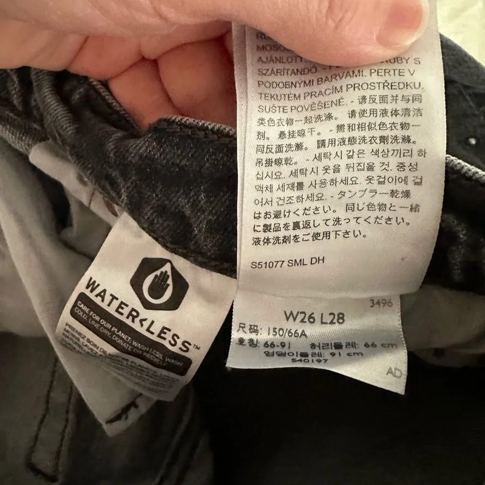 Levi’s Grey/Faded Women’s 26 Black 501 Studded Rhinestone Jeans Premium - Image 7