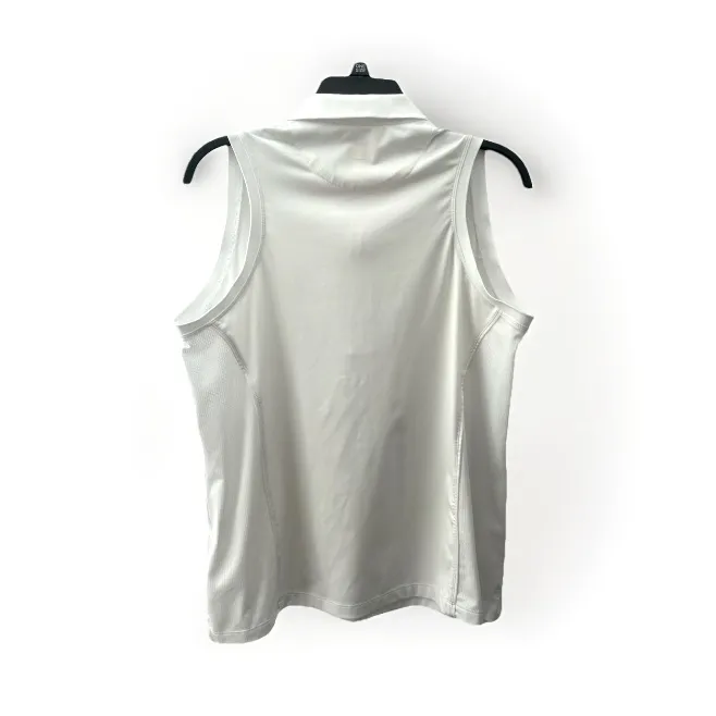 Peter Millar Sleeveless Polo Shirt Women’s XL Golf Tennis Wicking UPF 50 White - Image 7