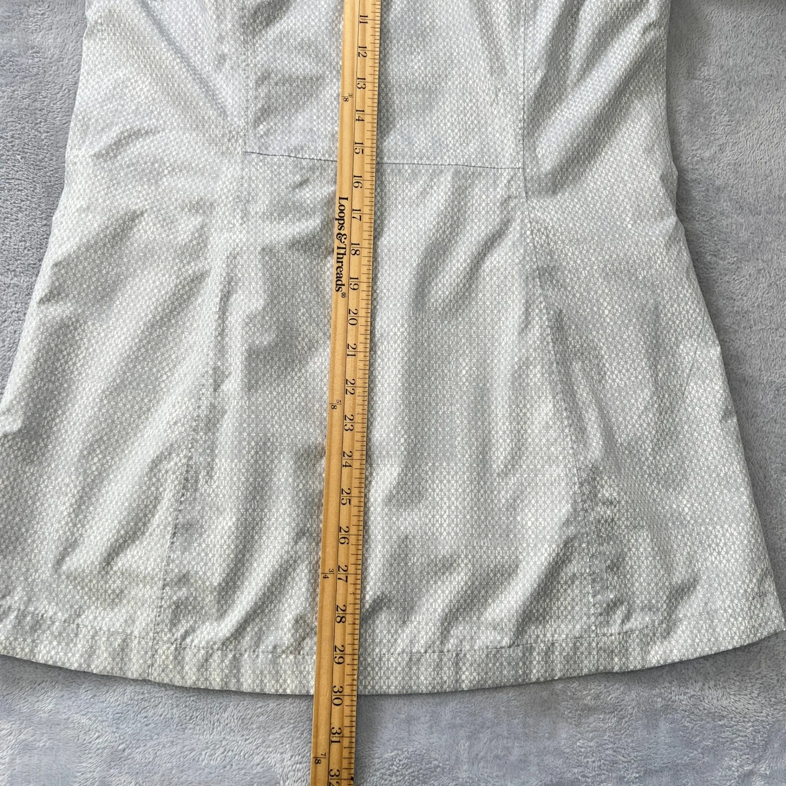 Columbia Omni-Tech Waterproof Hooded Jacket Womens Medium Gray Rain Coat Gray - Image 10