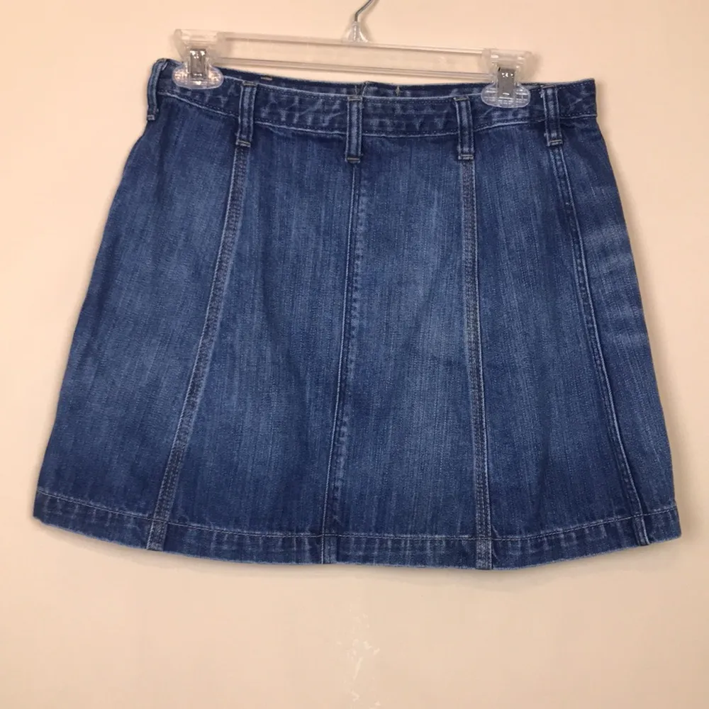 Abercrombie & Fitch Women’s Button-Up Denim Jean Mini Skirt - Image 5