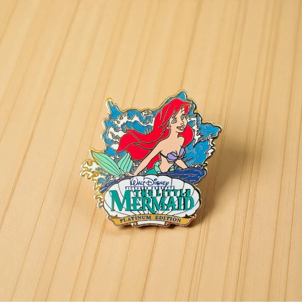 Disney The Little Mermaid Platinum Edition Ariel Enamel Pin 2006 Collector’s Pin - Image 2
