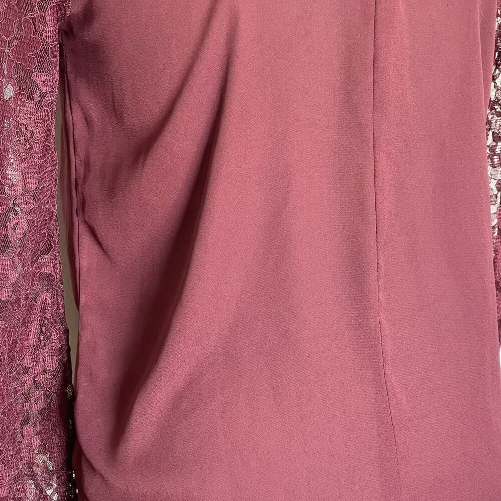 Primark Blouse Sz 4 Victorian Inspired  Lace Long Sleeve Romantic Evening Date - Image 8