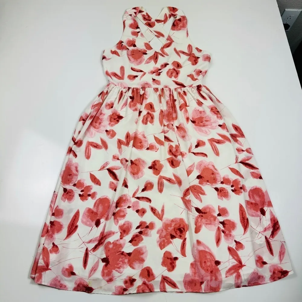 CUPCAKES AND CASHMERE l Sophia Dress Pastel Revolve Cross Back Summer Size Small - Image 11