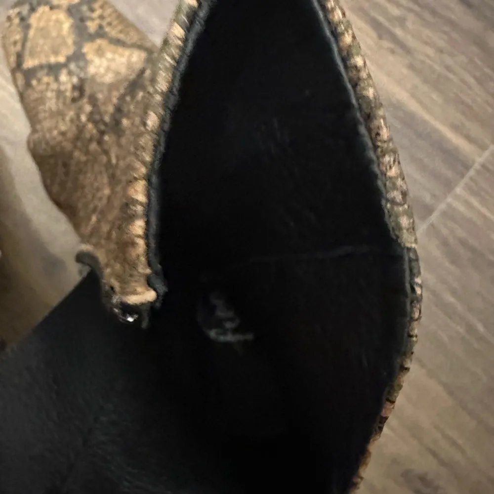 Free People Cybil Slouch Snake Print Leather
Bootie Size 37 NWT - Image 7