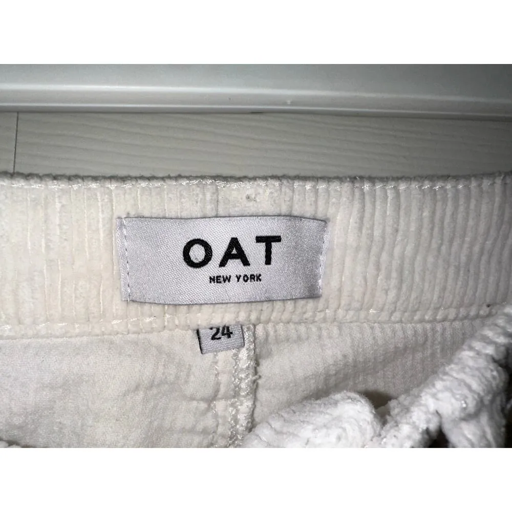 OAT Beige Corduroy Pants Size 24 - Image 5