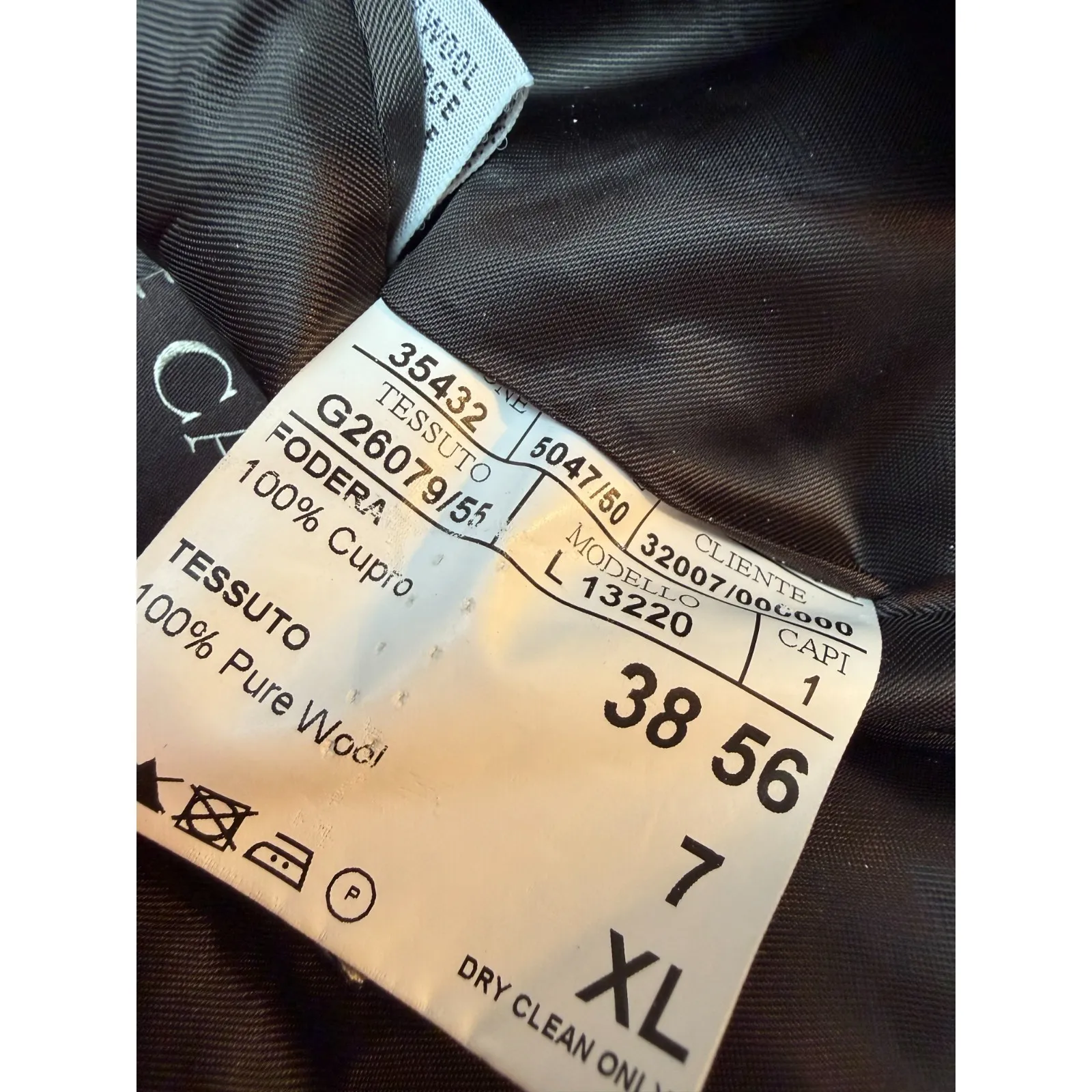 Canali Blazer Suit Sport Jacket Size 56 US 46 XL 100% Pure Wool 2 Button Italy - Image 4
