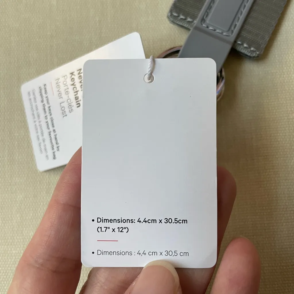 Lululemon  Never Lost Keychain - Rhino Grey - Image 9