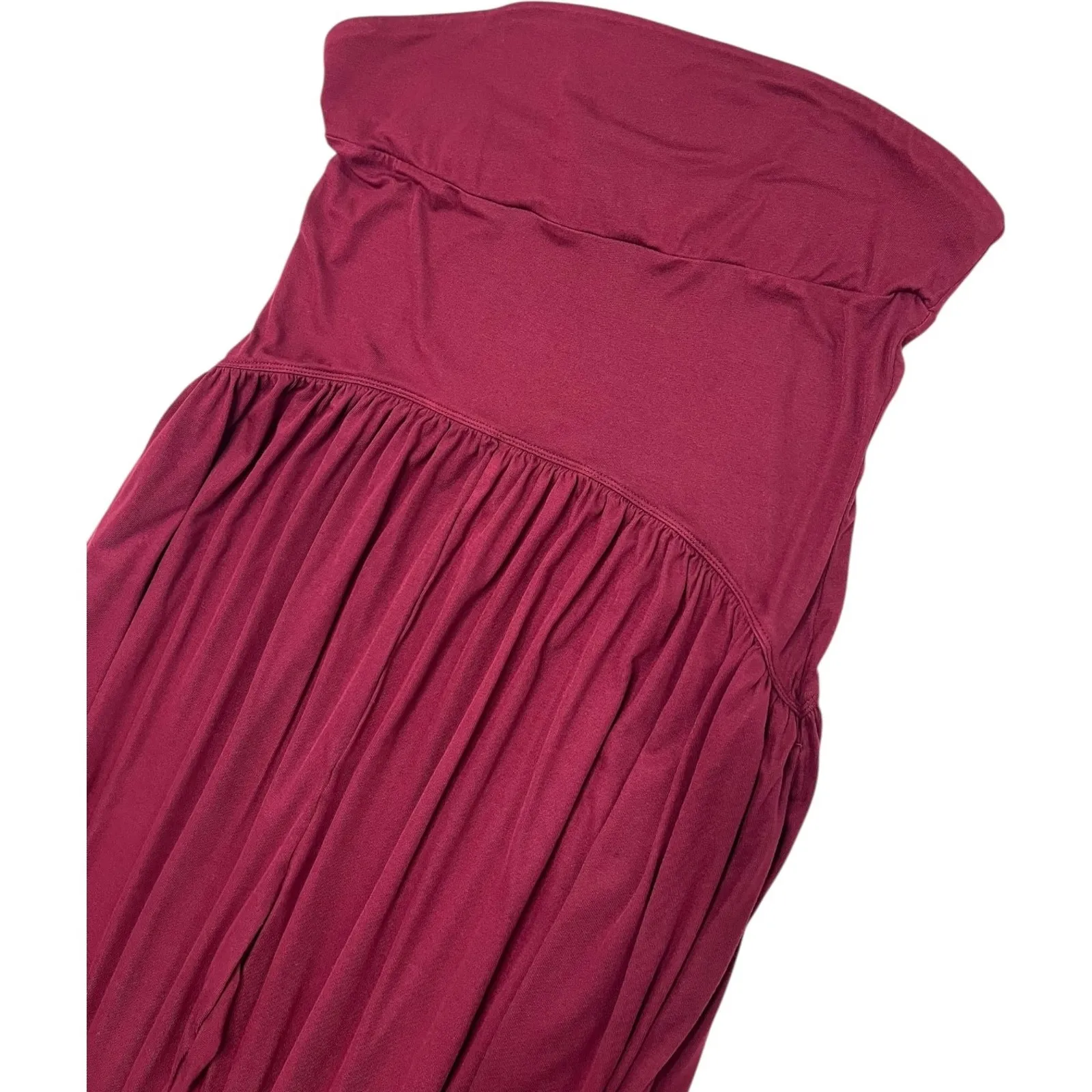 Halara Jumpsuit Womens Extra Large Red Strapless Casual Relaxed Lounge Boho - Image 10