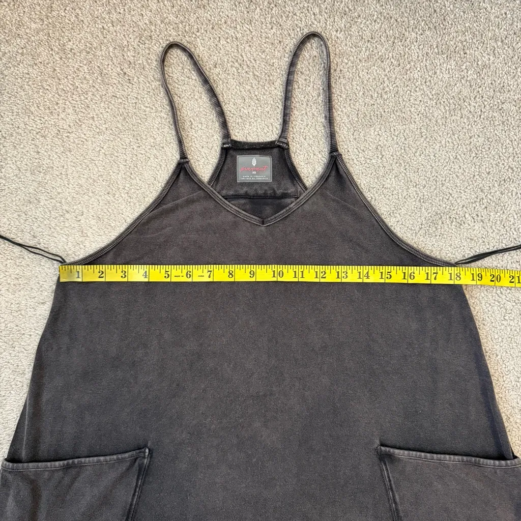 Free People Hot Shot Jumpsuit Washed Black XS - Image 9