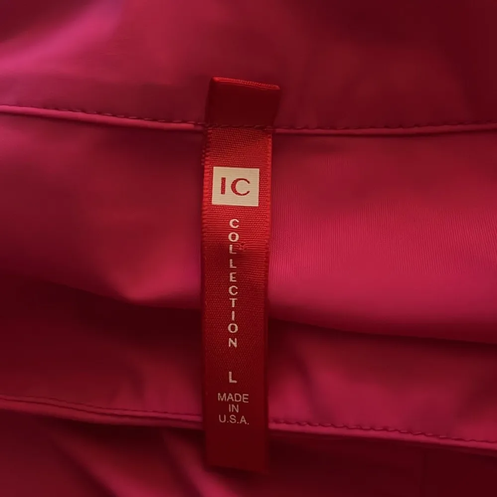 IC Collection Womens Pink Tunic Dress Top Stretchy Colorful Large Long Sleeve - Image 5