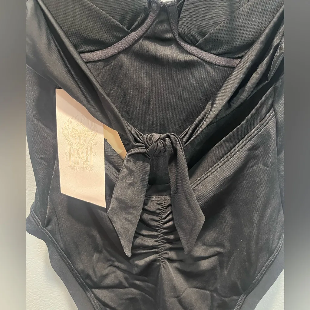 NWT WE ARE HAH X Free People pull through bathing suit Black Size M - Image 7