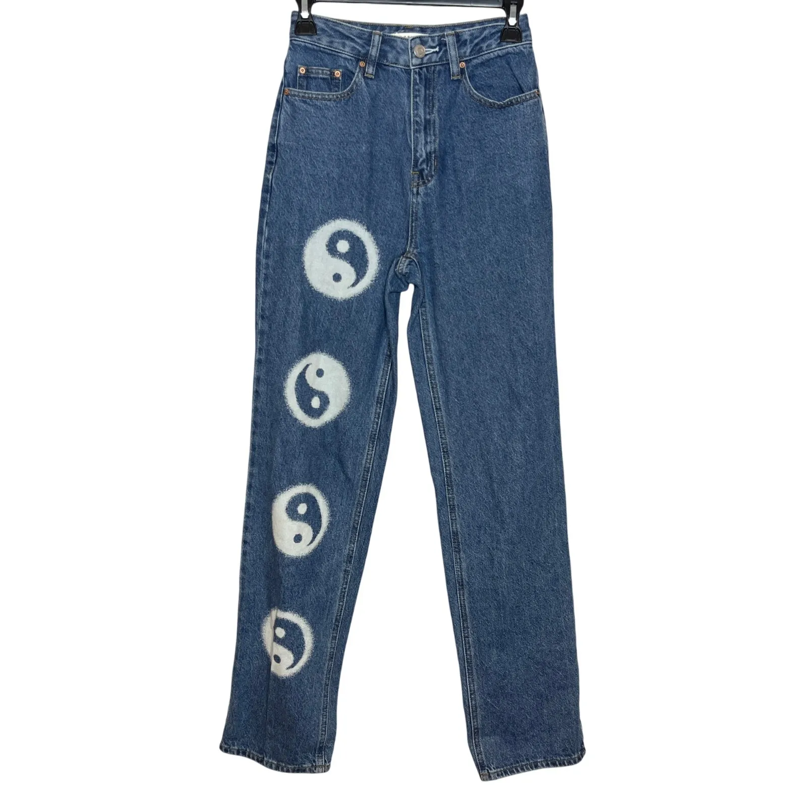 Pacsun Yin Yang 90s Boyfriend Blue Jeans Size 24‎ - Image 2