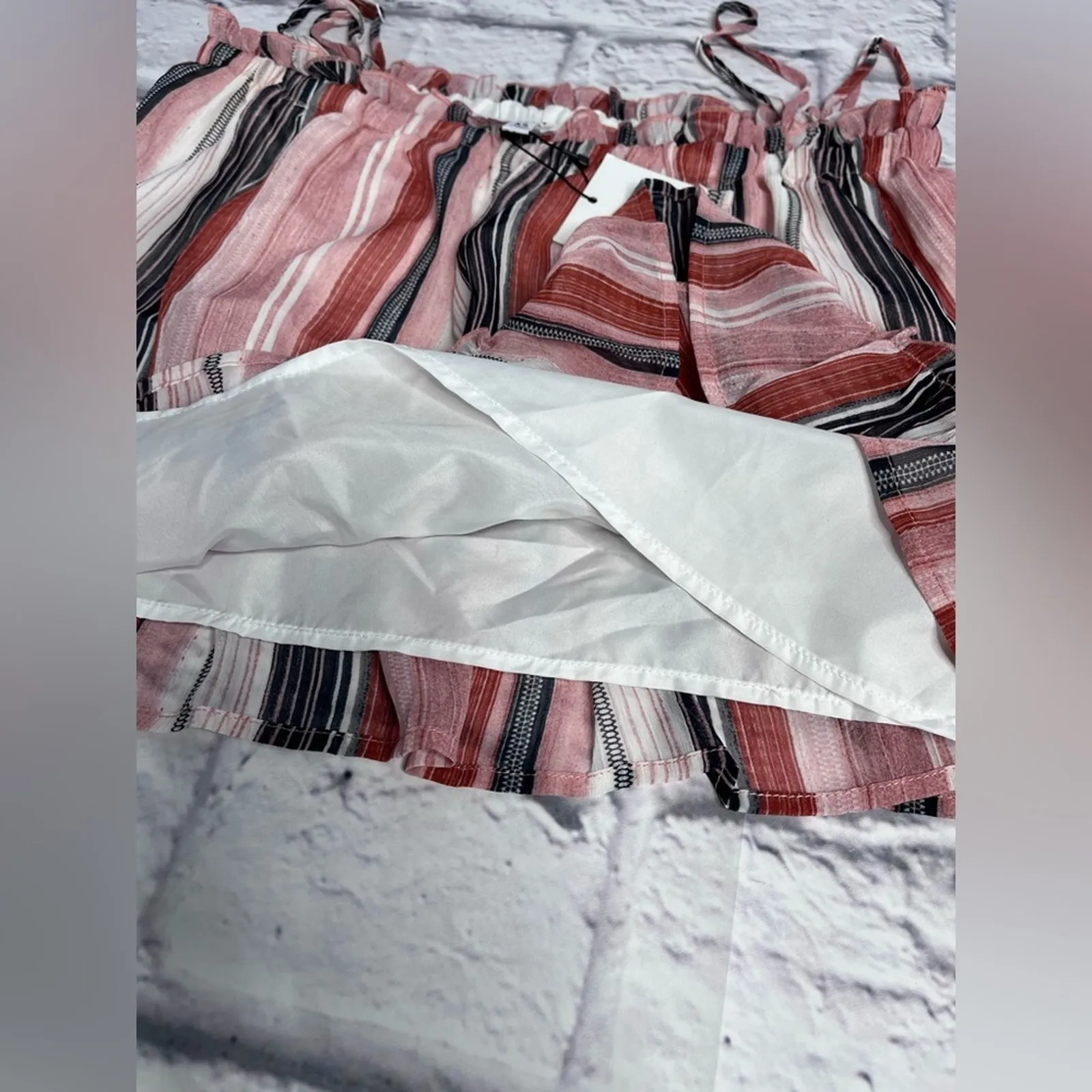 Jack by BB Dakota striped ruffle peplum tank new size XS - Image 7