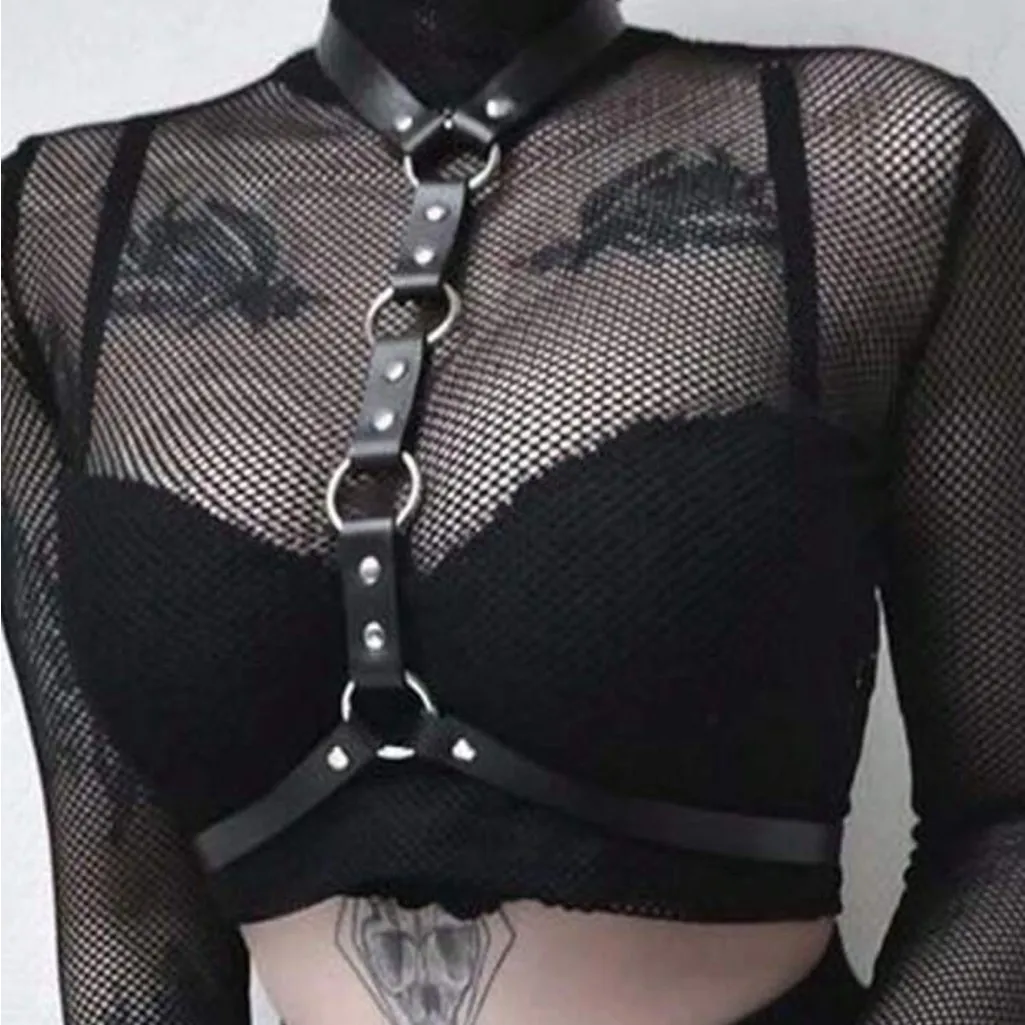 Oring O Ring Harness Belt New Black - Image 3