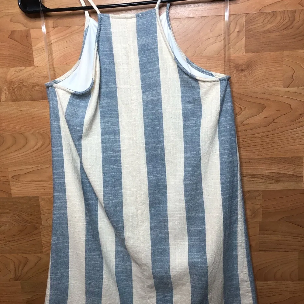 LE LIS DUSKY BLUE SUMMER COTTON DRESS w/LINING - Image 2