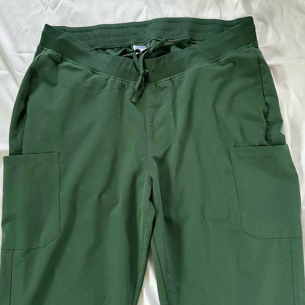 Mandala Scrubs 9 Pocket Cargo Pants Midnight Green Sz 2XL - Image 4