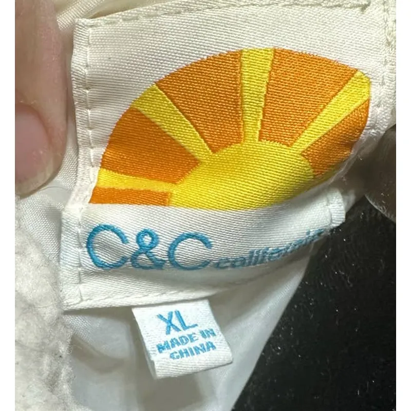 C&C California Cream Plush Jacket‎ size XL - Image 3