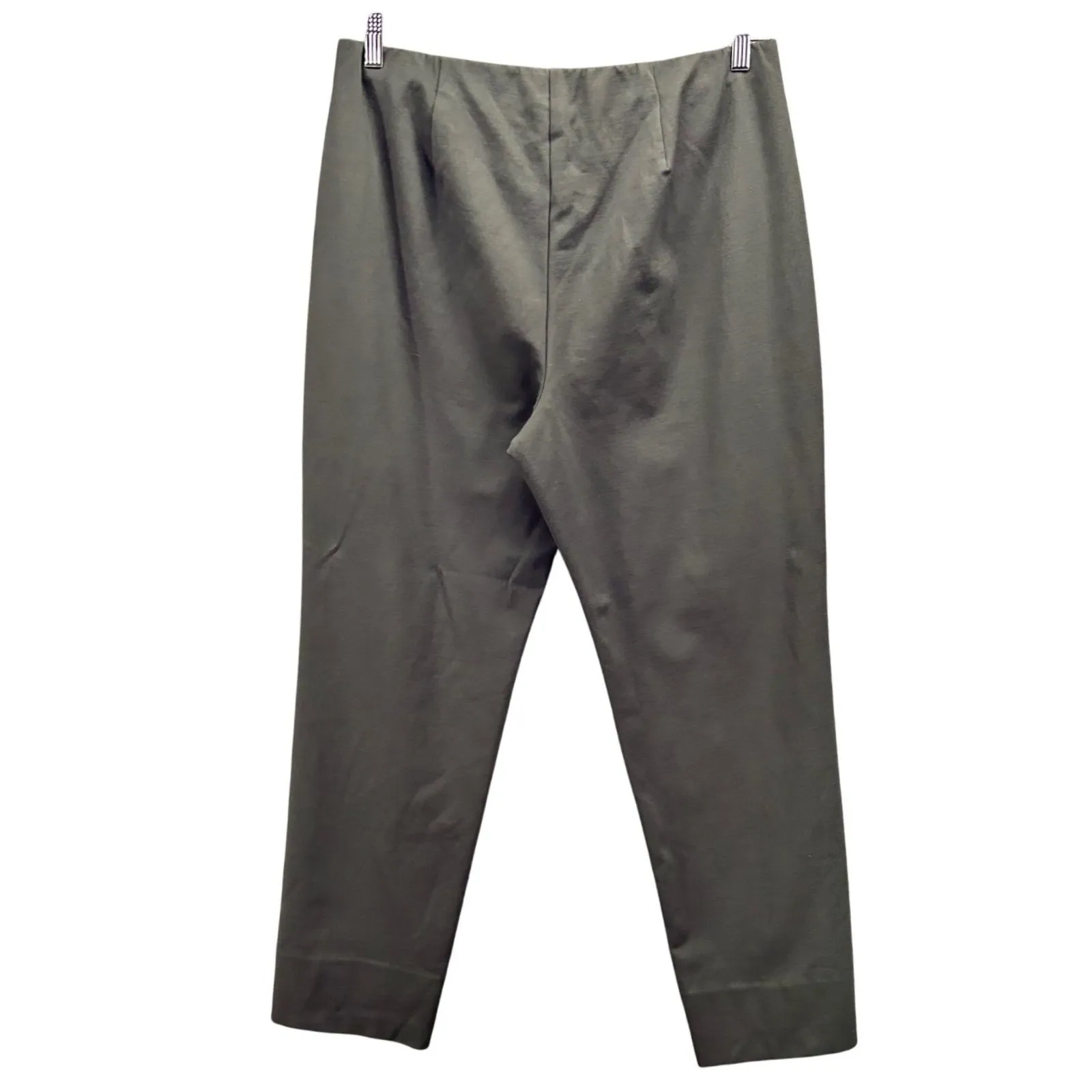 J Jill Womens Pants Size Large Ponte Slim Leg Career Office Work Comfy Stretch Green - Image 2