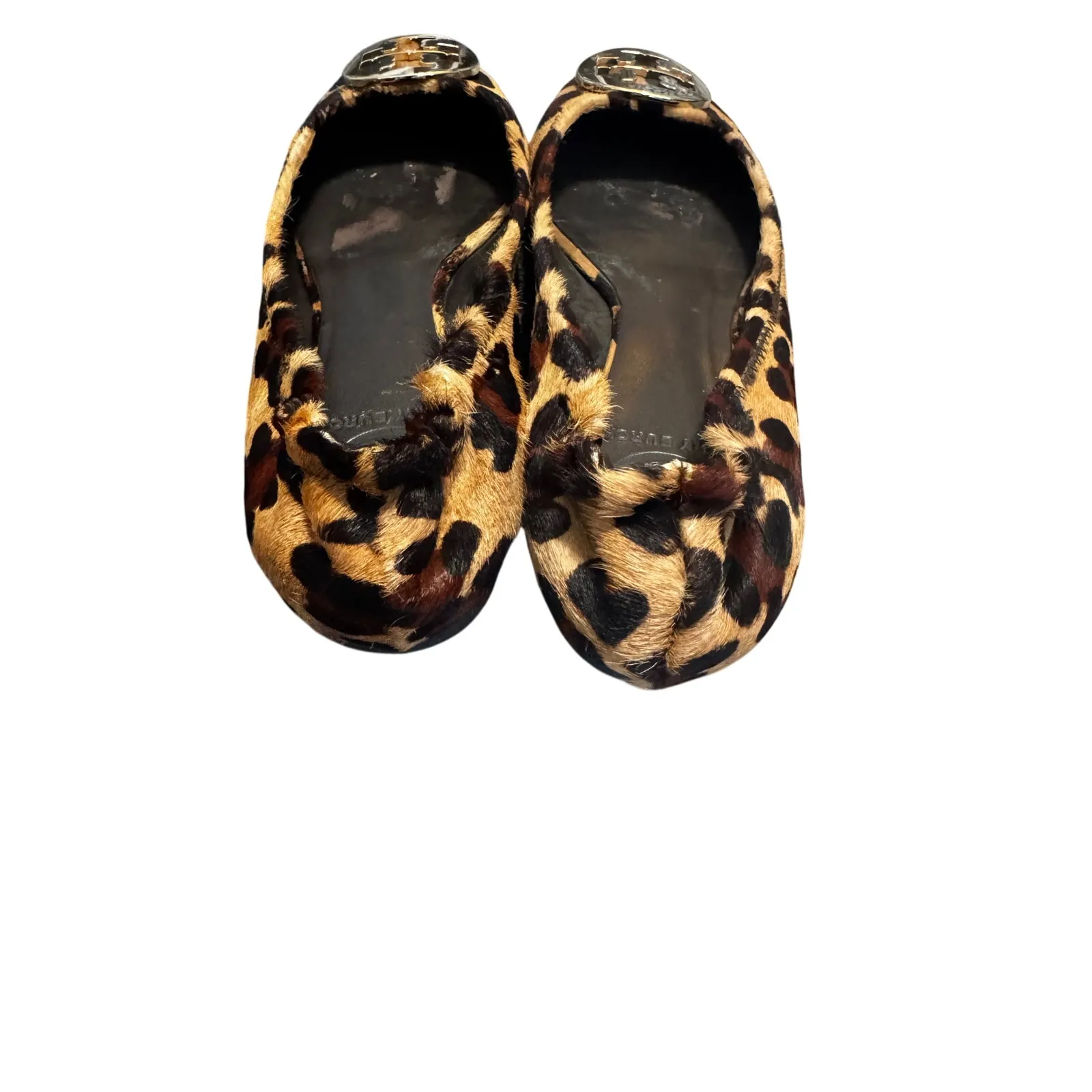 Tory Burch calf hair Leopard Print Flats Size 6.5 - Image 4